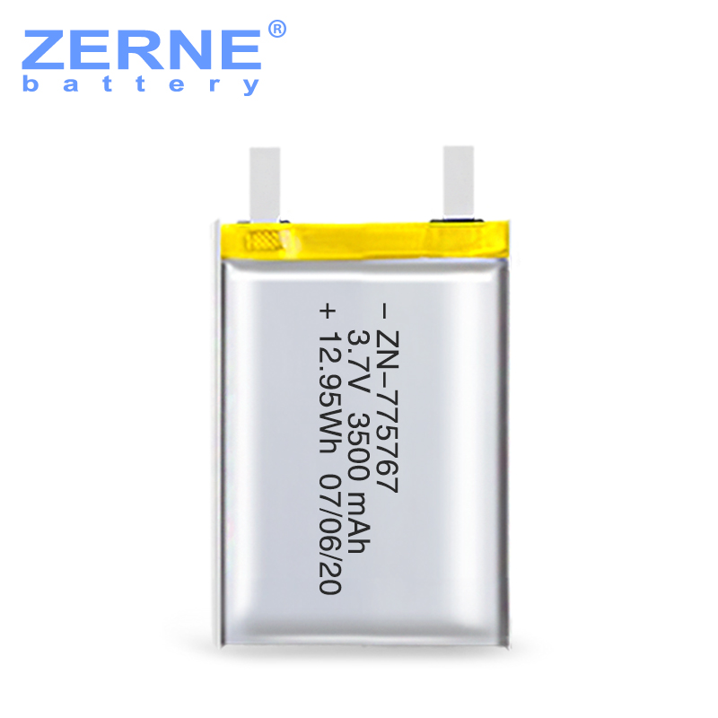 775767 UL1642/UN38.3 certificated 3.7v 3500mA polymer lithium battery